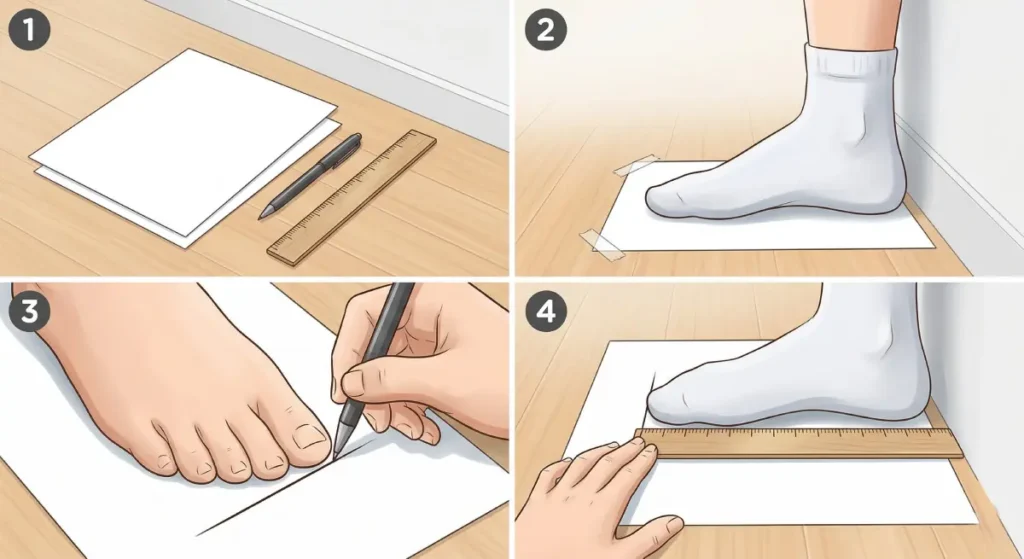 Size guide steps