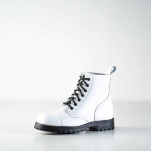 Samelin 517 Aviator Leather Boots – White