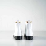 Samelin 517 Aviator Leather Boots – White — view 2
