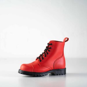 Samelin 517 Aviator Leather Boots – Red