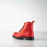 Samelin 517 Aviator Leather Boots – Red — view 1
