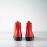 Samelin 517 Aviator Leather Boots – Red — view 2