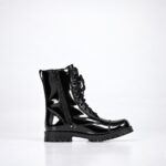 Samelin 511 patent black boot with side zipper